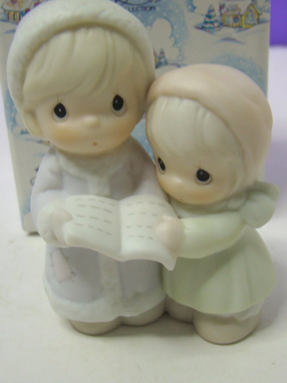 Sugar Babies Precious Moments 1992 Sugar Town Aunt Ruth & Aunt Dorothy Caroling